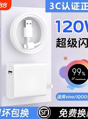 适用vivo原装充电器120W