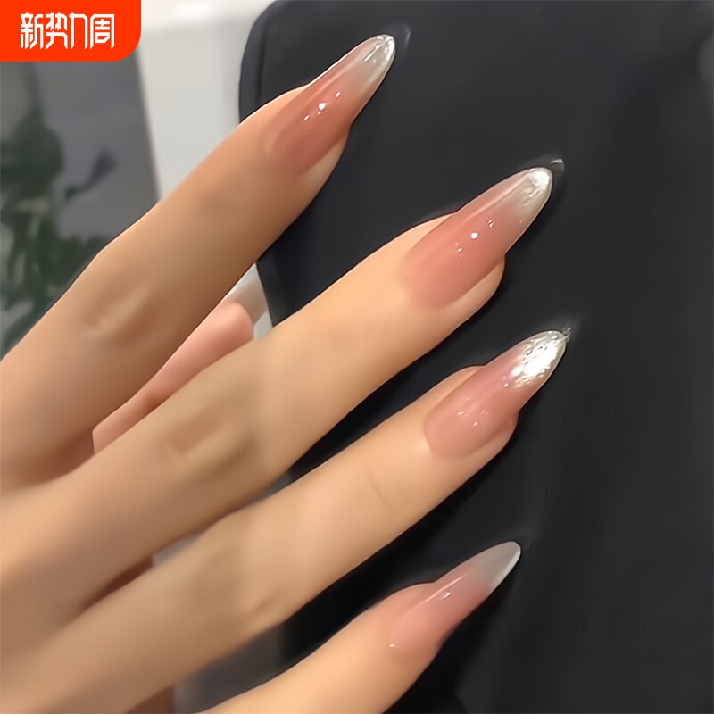 【露珠】纯欲风极简腮红追光猫眼小红书爆款手工穿戴甲美甲穿戴式