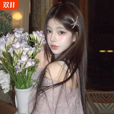 闪钻星星发夹女新款|千人加购