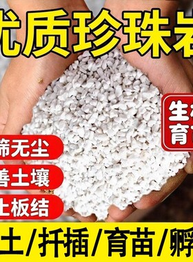 珍珠岩颗粒养花专用硬质大颗粒兰花多肉铺面垫底透气土壤植物优质