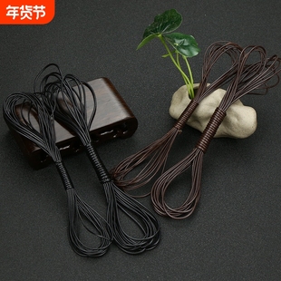 韩国油蜡绳黑色手工编织吊坠皮绳手链diy材料项链绳腊线装饰带子