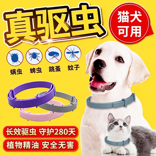 宠物驱虫项圈除跳蚤去防虱子