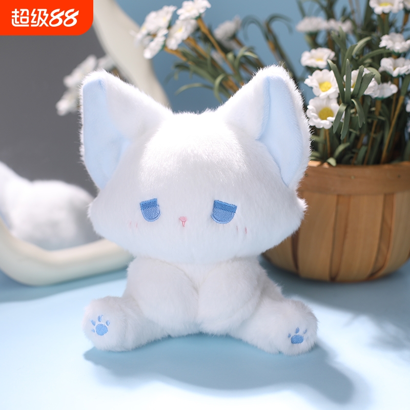 emo熊原创毛绒玩具狐狸玩偶公仔毛绒礼品女生礼物桌伴玩偶二次元