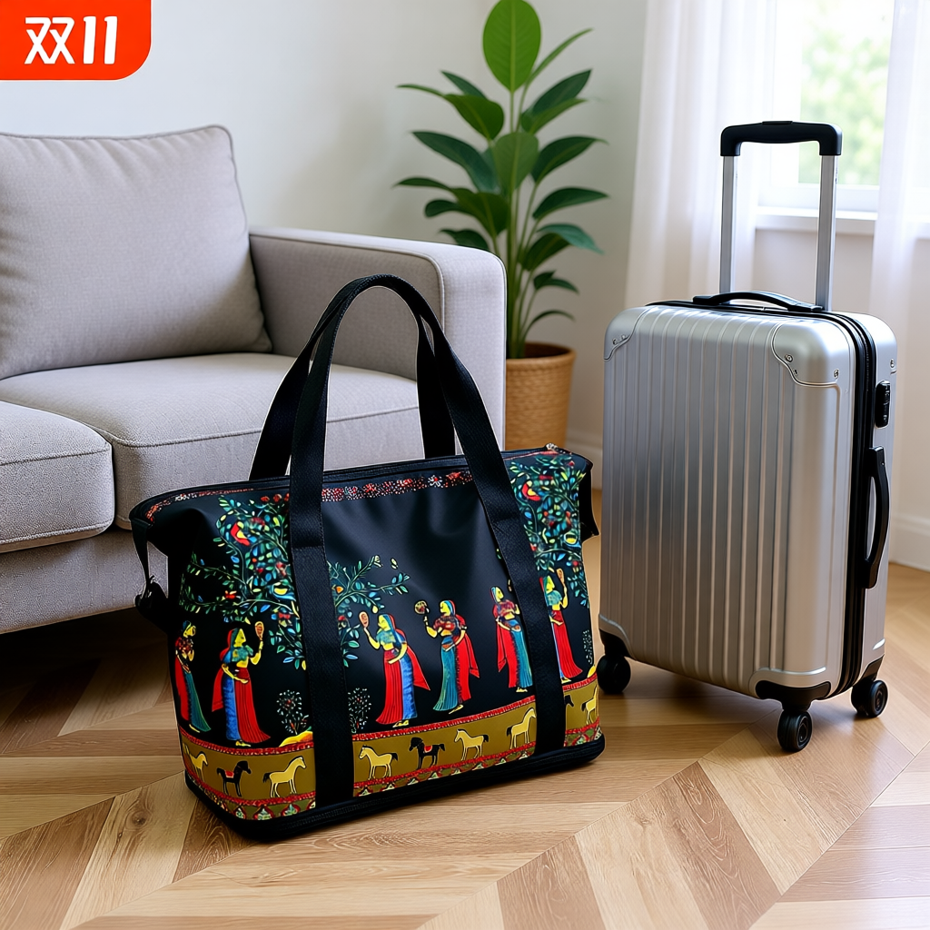 行李包女旅行包轻便超大容量手提包袋子学生装衣服的收纳包待产包