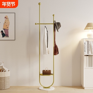 轻奢衣帽架落地卧室家居室内高级简约现代客厅挂衣架办公室金属
