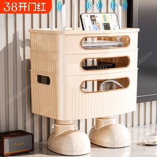 路由器收纳盒子电视机顶盒放置架wifi隐藏置物架插座整理神器电线