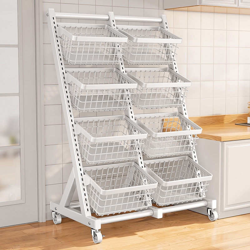 碳钢落地式多层厨房置物架