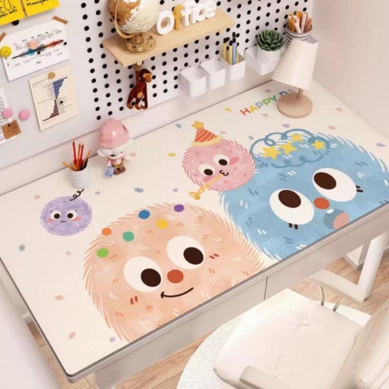 卡通书桌垫儿童学习专用防水可擦洗学生护眼桌布写字台面保护垫子