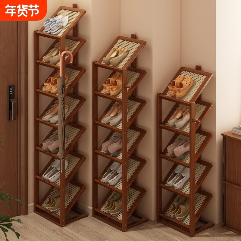 简易鞋架子家用门口多层夹缝鞋子收纳神器宿舍省空间小型窄款鞋柜,住宅家具,鞋架,淘宝优惠券,粉丝福利购,淘宝优惠卷