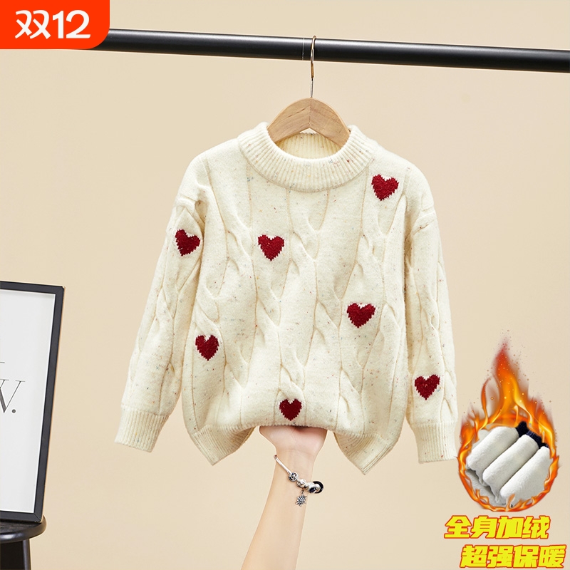 毛衣哆布哆女童洋气春秋冬