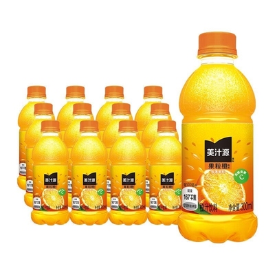 可口可乐果粒橙300ml12瓶小瓶装橙汁果汁饮料葡萄柠檬浓缩
