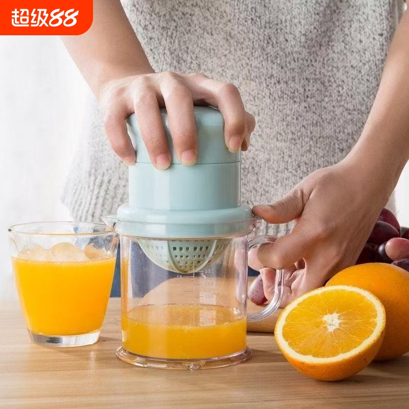 厨房手动榨汁机橙子榨汁器水果手压汁机小果汁机橙汁压榨器挤压器