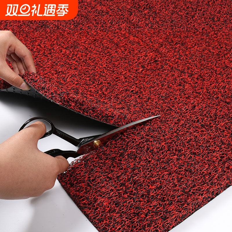 入户门垫门口垫车脚垫大门口加厚防滑耐脏入门红色橡胶灰色室外