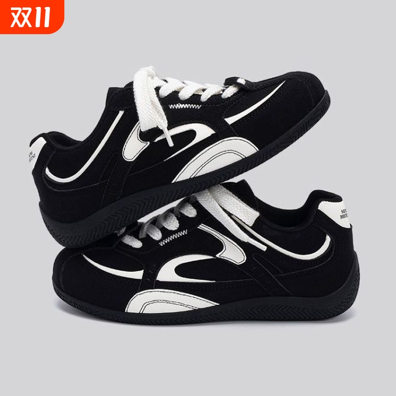 鞋子运动德训鞋男款2025新款秋季透气男鞋百搭学生情侣舒适休闲鞋