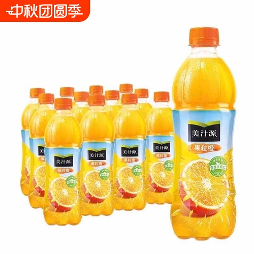 可口可乐美汁源果粒橙450ml*5/12