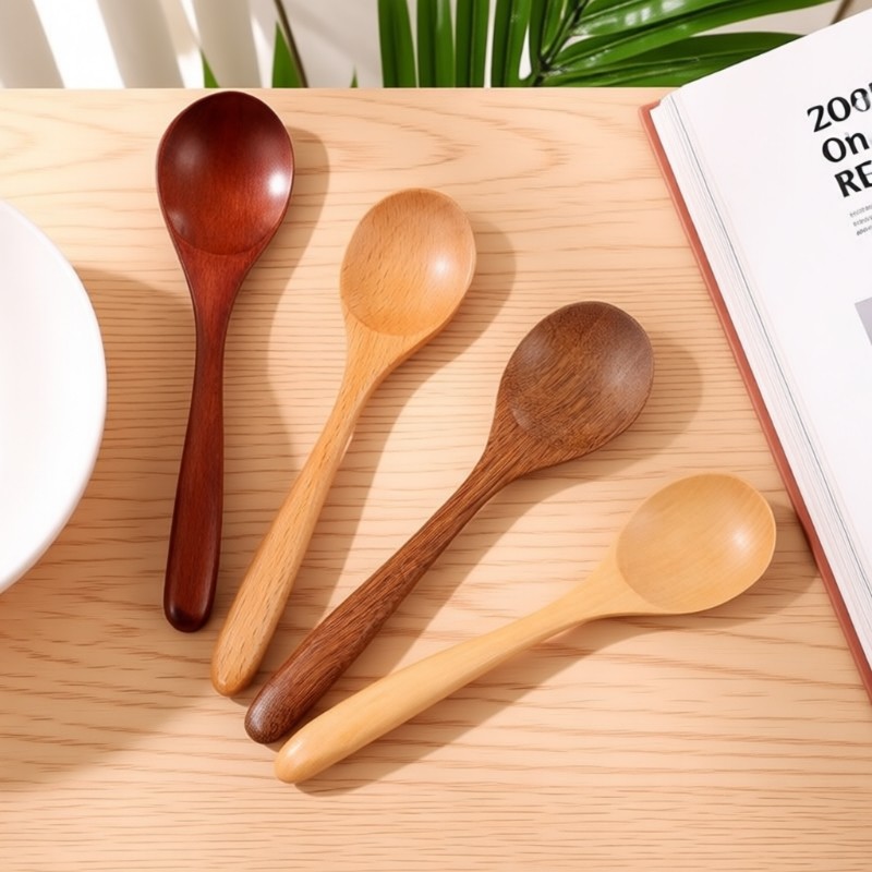 长柄木质勺子家用喝粥勺天然勺子喝汤小调羹稀饭小汤勺环保竹木勺