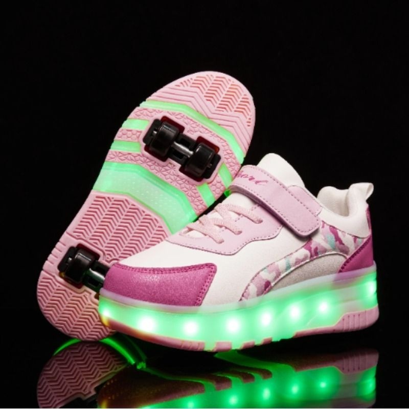 儿童暴走鞋四轮可拆卸男童带轮子滑行鞋女成人暴走轮滑鞋四季