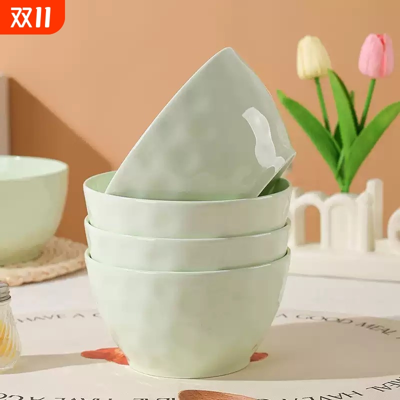 芭芭农场石纹简约高家用釉下彩碗盘两碗奶油风实用结婚送礼朋友