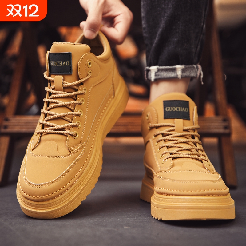 马丁靴男2025新款冬季英伦风复古