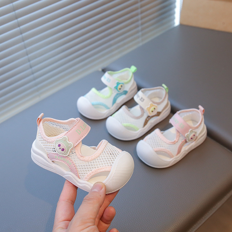 女宝宝凉鞋夏季学步鞋男软底1-3岁婴儿凉鞋儿童鞋一周岁镂空透气9