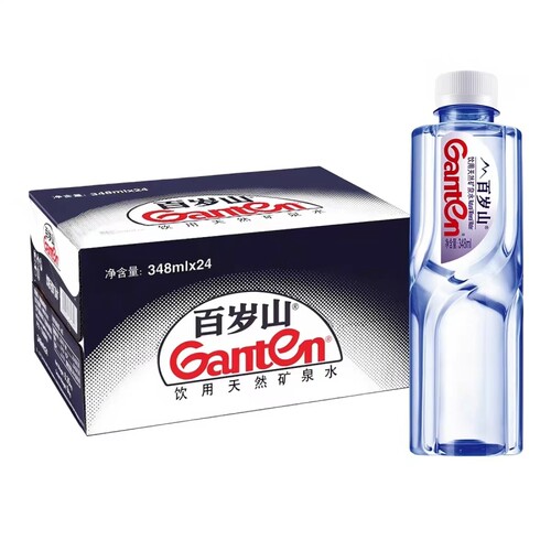 百岁山饮用天然矿泉水348ml便携