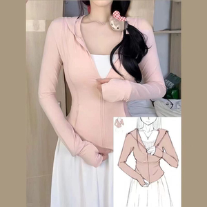 小野同款冰丝防晒衣女夏季修身瑜伽服运动防紫外线薄款冰凉专业