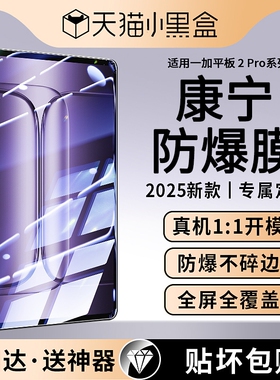 适用一加平板2Pro钢化膜2025新款一加2pro平板膜一加PadPro全屏一加pad覆盖13.2寸防爆2pro电竞游戏P保护贴膜