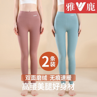 内穿打底衬裤 薄款 女款 秋裤 雅鹿保暖裤 冬季 女士加厚加绒德发热线裤