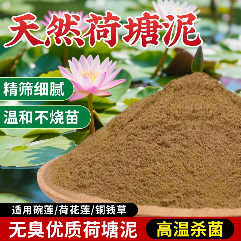 荷塘泥碗莲睡莲专用塘泥荷花泥淤泥河泥营养泥土介质土土壤种植