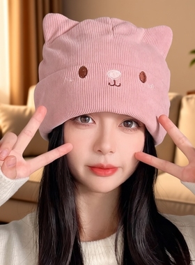 月子帽产后秋冬11月份产妇外出防风孕妇帽大头围包头帽子女款10月