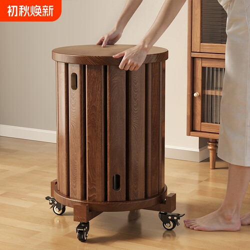 实木凳子家用可叠放板凳收纳高凳