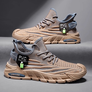 男鞋2025新款春季爆款轻便跑步椰子男士软底旅游休闲运动老爹潮鞋