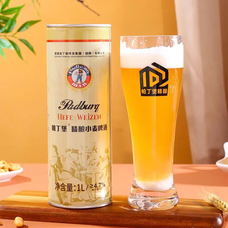 啤酒12度德式精酿原浆全麦白黄啤青岛1升大桶装整箱扎啤罐装麦芽图片