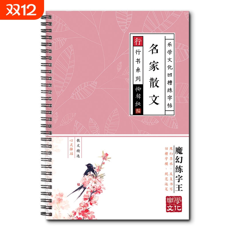 临摹初学成人行书凹槽写字练字帖成人行书行凹槽速成硬笔男女反复