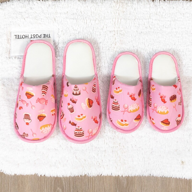 儿童一次性拖鞋女男酒店专用宾馆家用居家待客防滑旅行便携亲子鞋