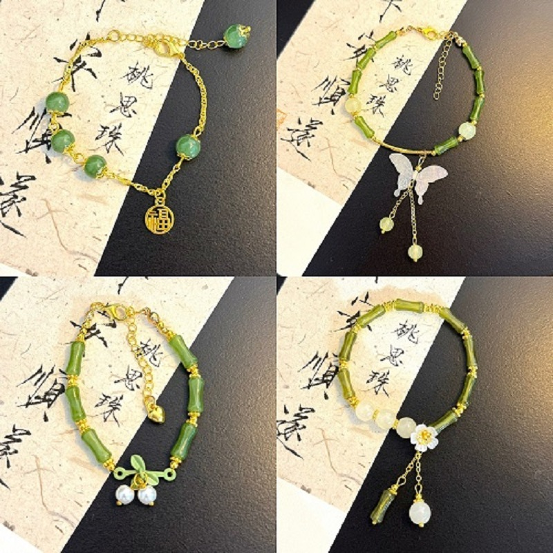 复古新中式福牌手链女ins小众设计感手串2025年新款潮简约手饰