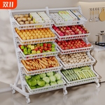 大容量厨房蔬菜置物架小推车新款落地多层收纳多功能菜篮子置物架