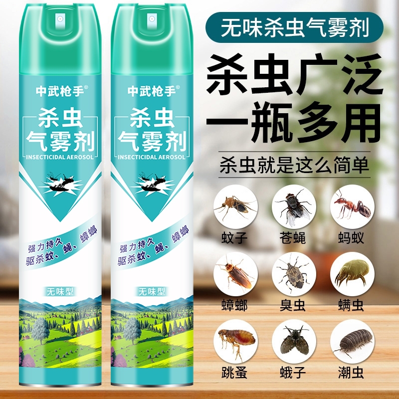 杀虫剂气雾剂家用室内灭蚊子蟑螂药驱虫苍蝇蚂蚁非无毒喷雾清香型