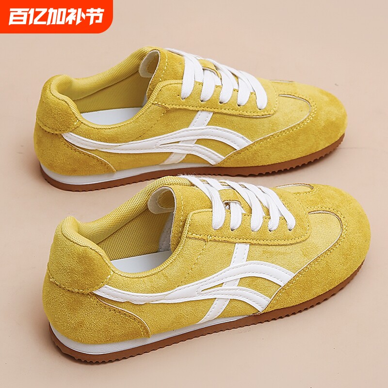 薄款运动鞋新款2025爆款夏季时尚气质平底鞋流行百搭休闲阿甘鞋潮