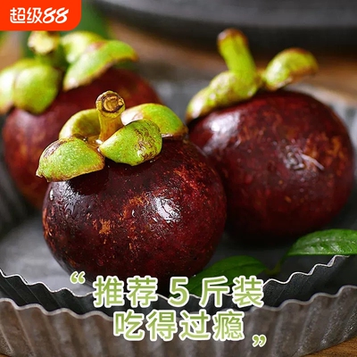 泰国进口山竹新鲜4A/5A大果孕妇当季热带水果顺丰速发整箱批发价