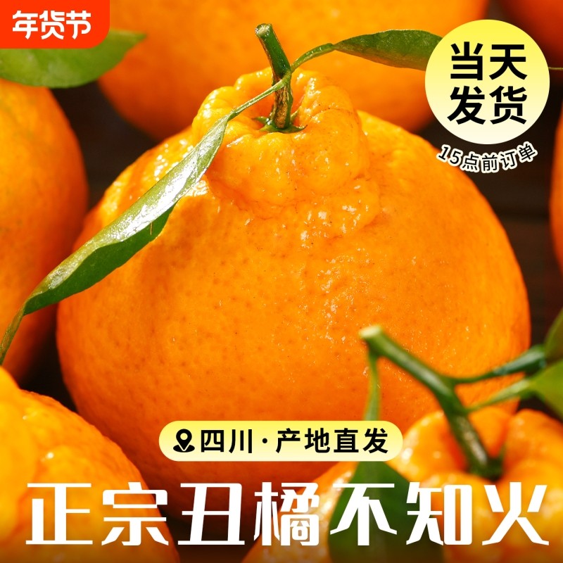 四川丑橘水果新鲜整箱大果时令当季斤耙耙粑粑丑柑橘子采摘年货节,水产肉类/新鲜蔬果/熟食,桔子,淘宝优惠券,粉丝福利购,淘宝优惠卷