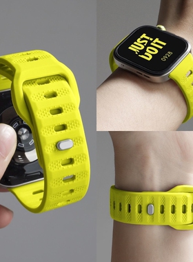 适用小米手环9pro表带10Pro新款粒面运动液态硅胶腕带8pro替换带红米watch5专用柔软4舒适快拆接口配件男女