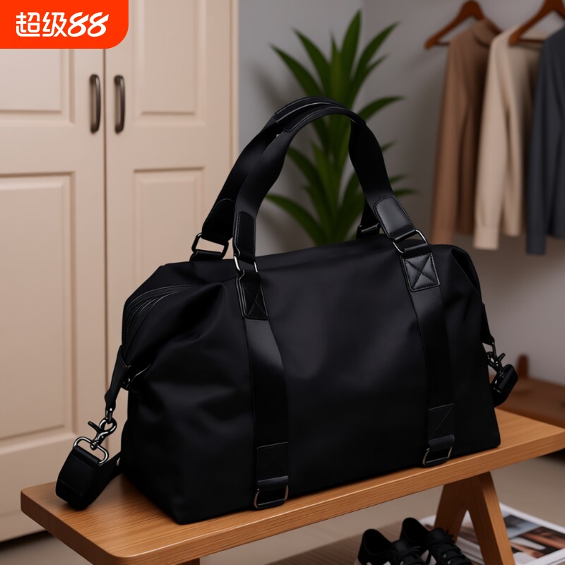 男士旅行包大容量手提出差单肩休闲包健身轻便短途行李袋拉杆时尚