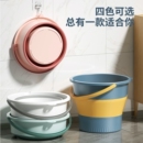 便携式 可折叠水桶车载户外加厚小洗车桶车用钓鱼桶旅行家用塑料桶