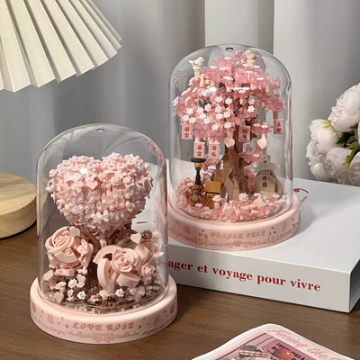 【新品】积木花玩具模型