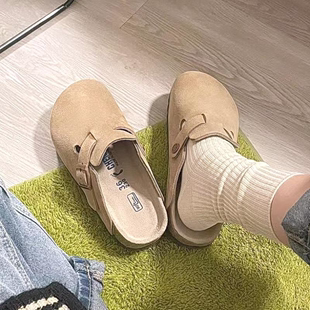 厚底凉鞋 夏外穿博肯牛皮拖鞋 男女勃肯鞋 ‮birkenstock三喜同款