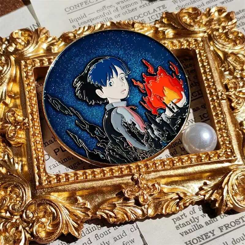 哈尔的移动城堡勒马听风金属徽章