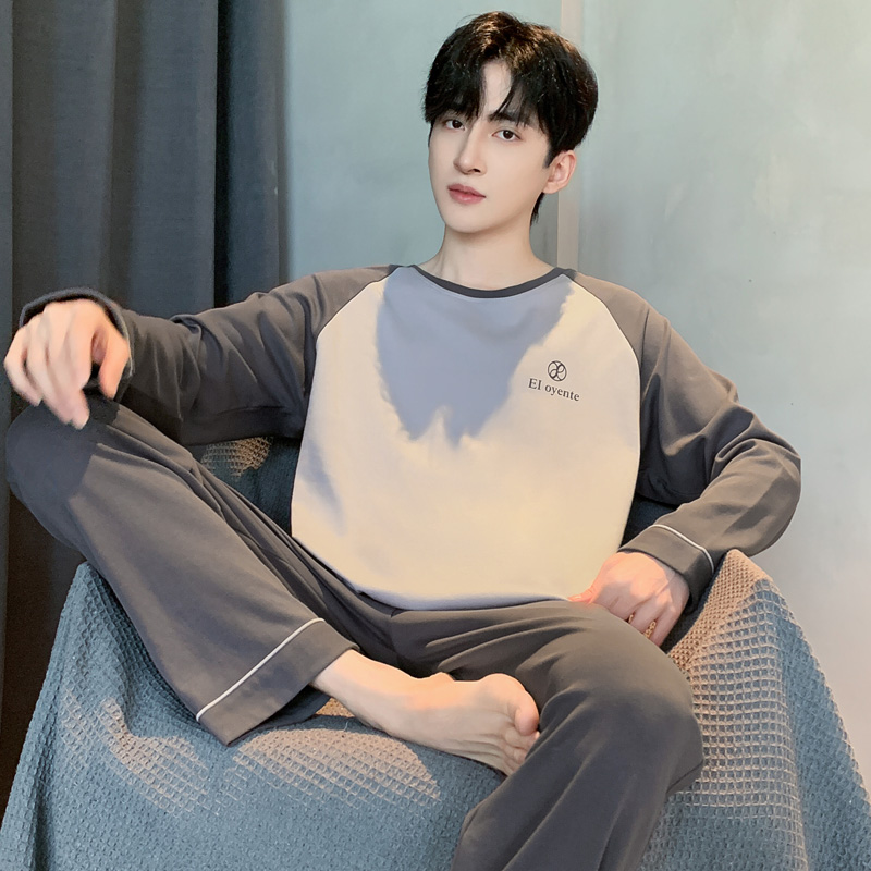 可外穿男士睡衣男款春秋季长袖长裤大码2025新款春夏天男生家居服