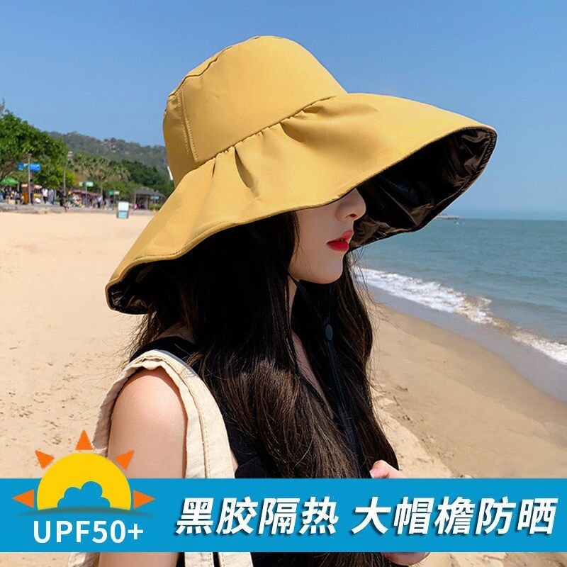 黑胶宽檐防晒帽|超2000次加购图片