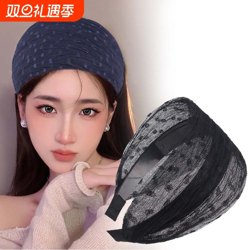 遮白发神器宽边发箍头饰无痕发带2025新款日常外戴防滑带齿头箍女